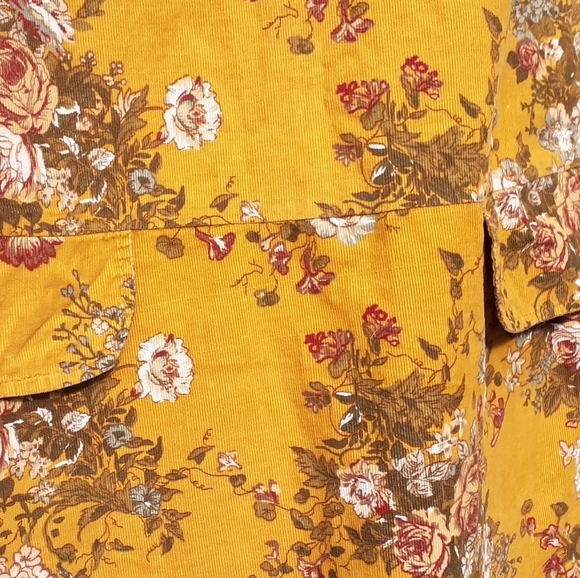 Vintage Ishka Short Pinnafore Dress - cotton corduroy - Picture 8 of 9